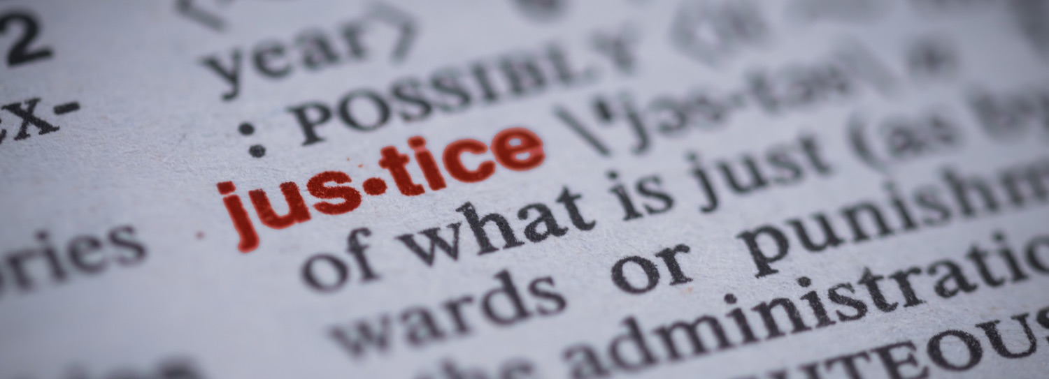 the word justice